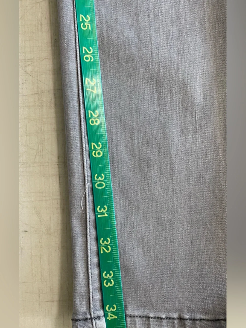 NYDJ Gray Straight Leg Jeans - Neutral Gray - Picture 13 of 14